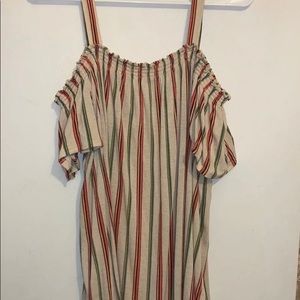 Cold Shoulder Top Size Medium